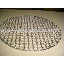 Galvanized or stainless steel barbecue grill mesh